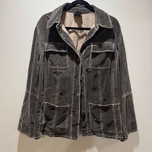 INC International Concepts Dark Brown Utility Jacket